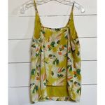 Banana Republic  Tropical‎ Feather Yellow tank Top SZ S Photo 3