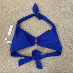 Trina Turk  Getaway Ring Halter Bikini Top Ultramarine Blue 0 Photo 2