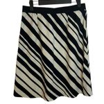 Ann Taylor Black & White A-Line Striped Skirt Photo 1