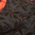 Navy Patterned Tie Crop Shirt Blue Photo 5