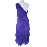 Anthropologie Hutch x  - Xala One-Shoulder Tiered Pleated Tulle Maxi Dress Sz 6 Photo 5