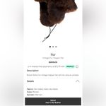 Vintage genuine Russian fur trapper aviator hat in rich chocolate brown NWT Photo 4