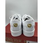 Puma Court Sneaker, White, Women's Casual Low Top Leather Shoes Size 10 Photo 4