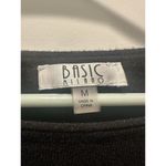 Women's Basic Milano Black Sweater Size Medium Light Weight Photo 1