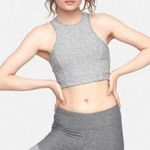 Outdoor Voices  Athena cropped tank top heathered gray women size medium athletic Photo 0