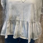 Berry AND Cream Modern Top for Women size S White Photo 2