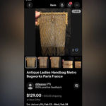 ANTIQUE VINTAGE METRO BAG WORKS PARIS FRANCE ART
DECO BEADED PURSE
CLUTCH BAG Gold Photo 12