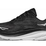 Hoka  Clifton 9 Black Running Shoes Photo 1