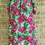 Umgee  Cold Shoulder Dress Small Floral Keyhole Photo 5