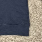 Ulla Johnson  Alair Crewneck Washed Fleece Sculpted Sleeve Navy Medium **HOLE* Photo 5