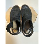 Sofft Nalda Sandals Size 6 Black Leather Peep Toe Perforated Sling Back Zipper Photo 5