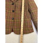 Lands' End LANDS’ END Women’s Wool Mohair Blend Plaid Blazer Tan Beige Brown Size 6 Photo 3