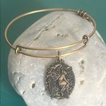 ALEX AND ANI  Rafaelian Gold Tone Adjustable Guardian of Answers Charm Bracelet Photo 5