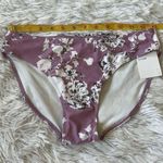 Nordstrom Girls purple Mist floral ruffles one shoulder 2pc. bikini set size 16 Photo 7