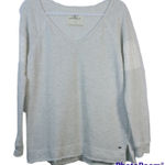 O'Neill  Gray Sweatshirt Eyelet Lace Detail Distressed Hem Size Small Photo 0