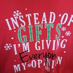 Wound Up ‎ Instead of Gifts... Christmas Holiday Sweatshirt Size Large Photo 1