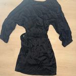 ZARA  Black Long Sleeve Dress with Belt Photo 8