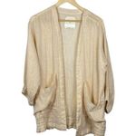 Anthropologie  Hei Hei Daybreak Shimmer Metallic Open Kimono Rose Gold XS/S Photo 3