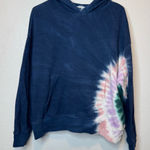 Wildfox  Hadley Navy Tie Dye Hoodie Size Large Photo 0