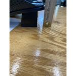 Frame Slide Sandals Women's 39 Black Leather Slip On Toe Ring Croc Print S72 Photo 3