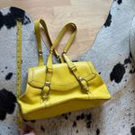 Cole Haan  Yellow Leather Shoulder Bag Purse‎ Photo 6