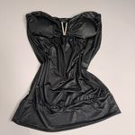 Forever 21  Black Strapless Top Sz M Rhinestone V Club Date Night Party‎ Rave Photo 10