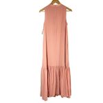 Nordstrom  Sleeveless Seersucker Maxi Dress Pink Desert Size Small Photo 2