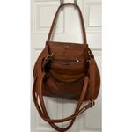 New Directions Women's Brown Large Leather‎ Tote Bag Photo 3
