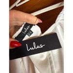 Lulus NWT  Gorgeous Expertise White Ruffled Long Sleeve Mini Dress Party Size XS Photo 5