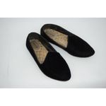 Birdies  Shoes Womens Size 8 Black Velvet Slip On Ballet Flats Quilted Cushion Photo 4