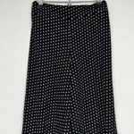 Adrianna Papell Black White Polka Dot Wide Leg Pants Womens S Cropped Classic Photo 4
