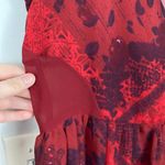 Ecote Urban Outfitters Women XS Red Paisley Babydoll Mini Dress Y2K Fairy Grunge Photo 4