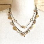 EXPRESS 💸 Bronze Pearl and Gem Necklace Photo 0