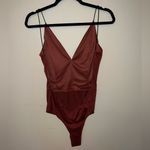 Windsor Suede Open Back Bodysuit NWOT Photo 1