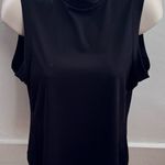 Vintage Lucy Perida black high neck sleeveless top, size L Made in USA stretchy Size L Photo 1