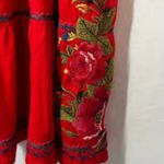 Johnny Was  red embroidered dress size Xs Photo 7
