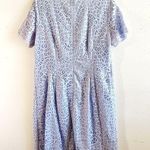 Ann Taylor  Dress Periwinkle Blue/ Lilac Lace Overlay Shift Dress Sz 8 EUC Photo 6