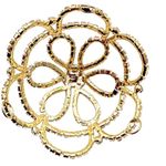 Rhinestone & Gold Tone Hair Bun Nest Cover Wedding Ballet Dance Gymnastics Photo 6