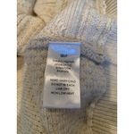American Eagle Cream Oversized Sweater Size Large Light Weight Textured Roll Sleeve Photo 8