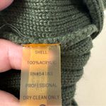 Calvin Klein Womens Green Cable Knit Sweater Dress Sz Med Chunky Cowl Neck Photo 6