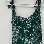 Reformation  Nikita Lake Green Floral Print Tie Shoulder Midi Dress Size 0 NWT Photo 2