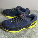 Hoka  ONE ONE Torrent 2 Dark Blue and Neon Yellow Hiking Sneakers Sz 8.5 Photo 2