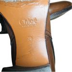 Chloé Chloe brown leather ankle buckle boots Photo 8