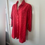 Old Navy Maternity  Red Shirts dress with White Heart Design size S Photo 1