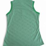 Adidas Green Sleeveless Polo Shirt SIZE S Photo 5