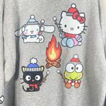 Hello Kitty AEROPOSTALE  CAMPING FRIENDS CREW SWEATSHIRT SIZE XL HOODIE GRAY COZY Photo 7