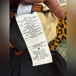 Oscar de la Renta Vintage 90s  leopard print jungle faux wrap one piece, size 8 Photo 11