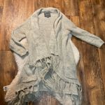 Paper Crane ‎ Cardigan Sweater Medium Knit Fringe Photo 0