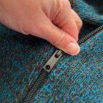 UNIQLO x MARNI Collaboration Oversize Full Zip Hoodie blue brown Knit wool Med Photo 7