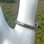 Sterling Silver Celadon Jade & Black Onyx CZ Filigree Ring Photo 3